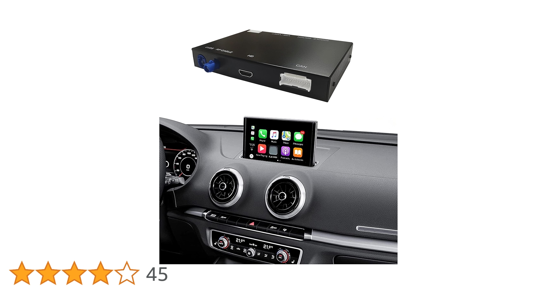 Retrofit Kit Decoder with Wireless CarPlay & Android Car for