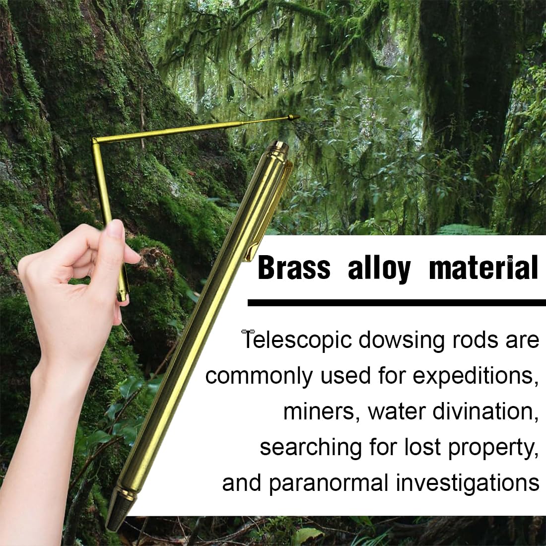 Bacchette Rabdomante In Rame - Per Radiestesia, Ricerca Acqua, Feng Shui - 35 Cm, 100% Rame - Per Principianti Ed Esperti