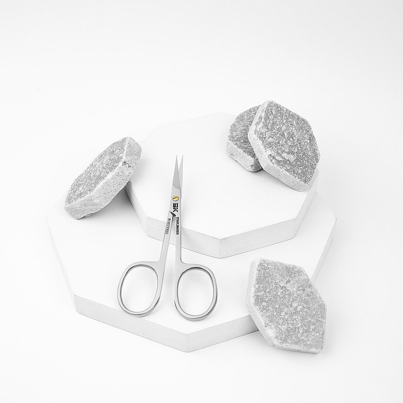 SK STAHLWAREN Professional cuticle scissors, curved - Image 2