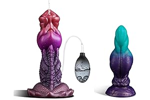 7.5" Squirting Dildo and 6.5" Knot Dildo Set for Women