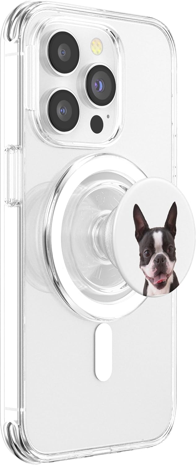 Boston terrier PopSockets PopGrip: Swappable Grip for Phones & Tablets PopSockets PopGrip for MagSafe