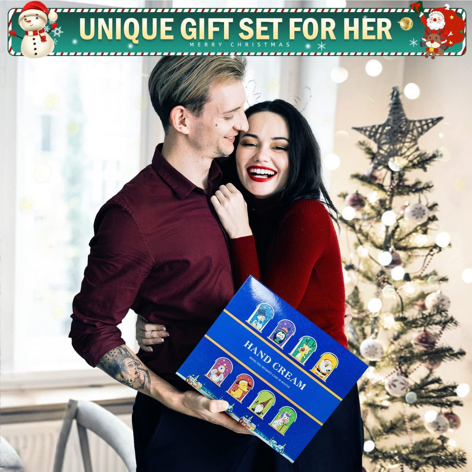 SenseYo Hand Cream Gift Set Natural Plant Fragrance Shea Hand Lition for Dry Cracked Hands Christmas Gifts for Women Mom Girls, Unique Christmas Stocking Stuffers, 8 Different Fragrances : Beauty & Personal Care