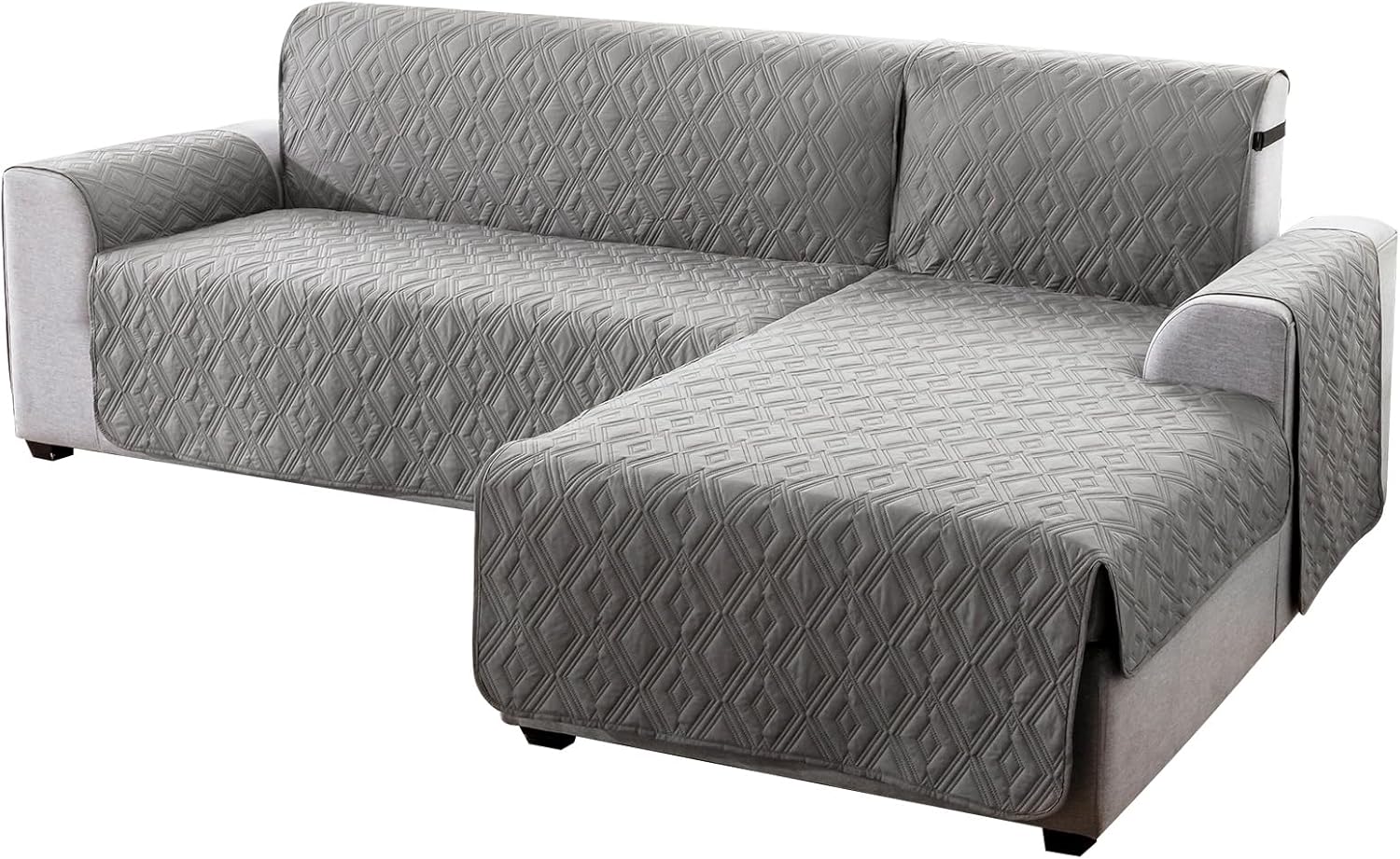Genina Sectional Couch Covers for Dogs L Shaped Sofa Covers