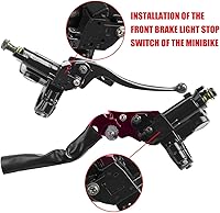 Vista 6 de GREHUA Kit de Frenos Hidráulicos Mejorado para Mini Moto Compatible con Baja Doodle Bug DB30 Blitz Racer Dirt Bug Predator 79cc 97cc 2.8hp Piezas