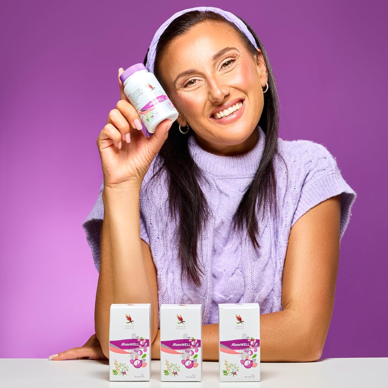 Carnium Botanicals FemCARE & MenoWELL Bundle – Pflanzliche Unterstützung mit Sanddorn, Noni, Calcium & Wechseljahre Komplex mit Mönchspfeffer, Rotklee und Yamswurzel