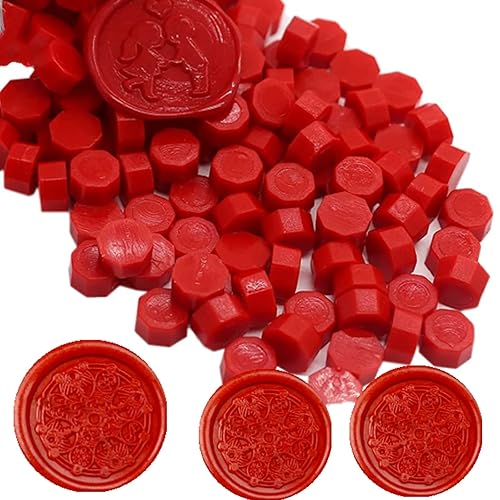 Miniatura 9 de 200 cuentas de sellado de cera para sello de cera, perfectas para tarjetas de Navidad, sobres, invitaciones, paquetes de vino, sellado de letras