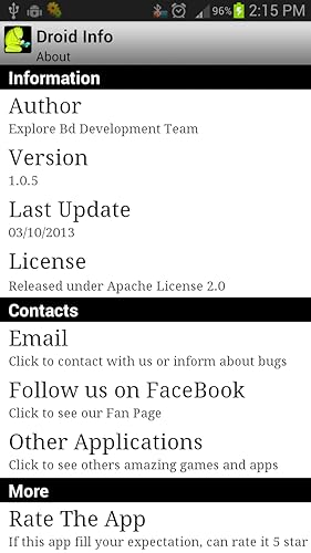 Droid Info