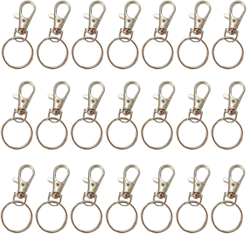 Hooun extra large hinged keyring keyfob split ring key ring jailers fob 76mm diameter walmart