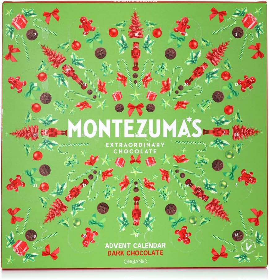 Montezuma's Christmas, Dark Chocolate Organic Advent Calendar, 200g