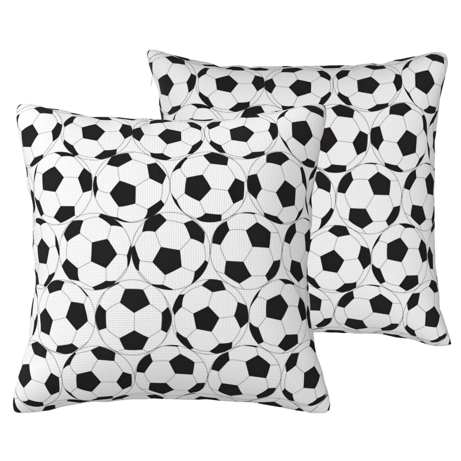 Housse de coussin ballon de football pour décorer la chambre de votre ado