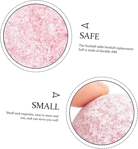Miniatura 6 de BESPORTBLE 6 piezas de accesorios de futbolín, mini pelotas de fútbol, mini pelotas de fútbol para niños, mesa oficial de mesa de juego de futbolín,
