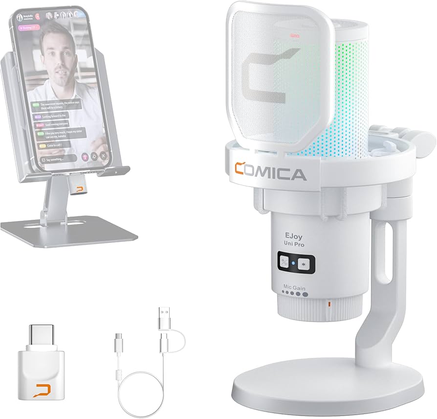 COMICA コンデンサーマイク 本体のみ Amazon.co.jp: 【COMICA 革新登場】ワイヤレスUSBコンデンサー