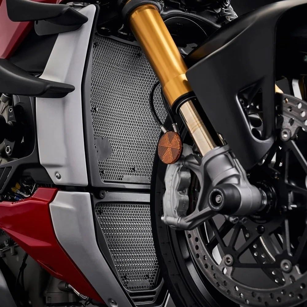 pokrywa chłodnicy motocyklowej Grzejnik motocyklowy aluminiowa osłona grilla obudowa ochronna Grill ochronny pasuje do Ducati Panigale V4 V4S V4R 2018-2024(EP-LOGO)