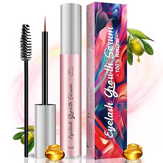 Eyelash Growth Serum: Lash Enhancing Serum with Advanced Formula to Boost Longer Fuller and Thicker Looking Lashes to Growth Stronger, Cruelty-Free Irritation Free 5ML - Amazon product rated Grade A