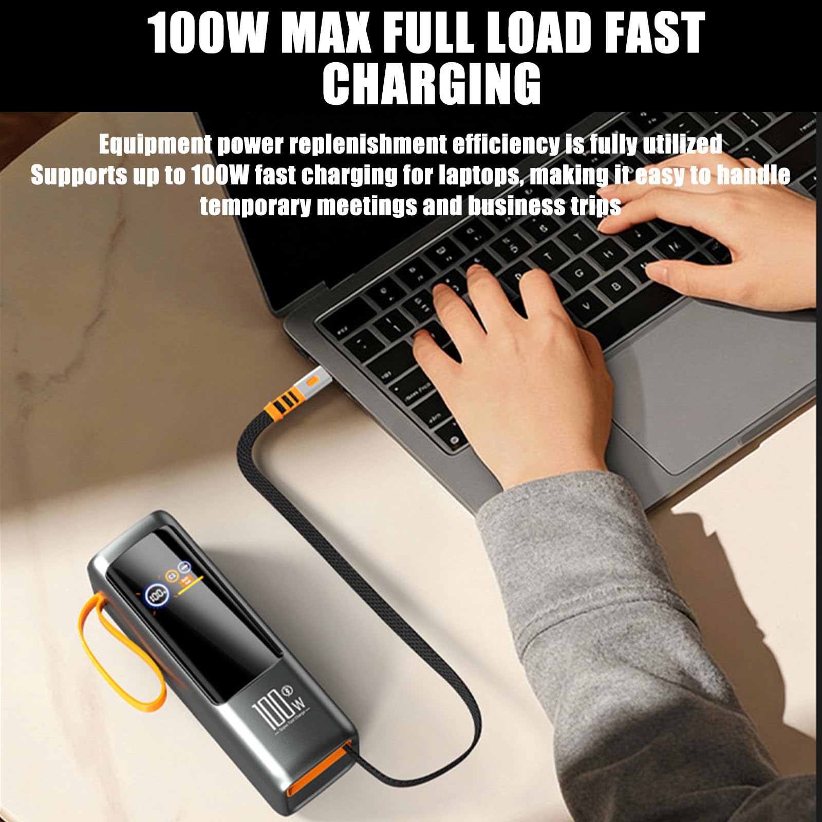 Carcasa portátil de respaldo de energía para exteriores con cable integrado para entusiastas del bricolaje, materiales ABS, 5S, funda de batería móvil para institución de energía