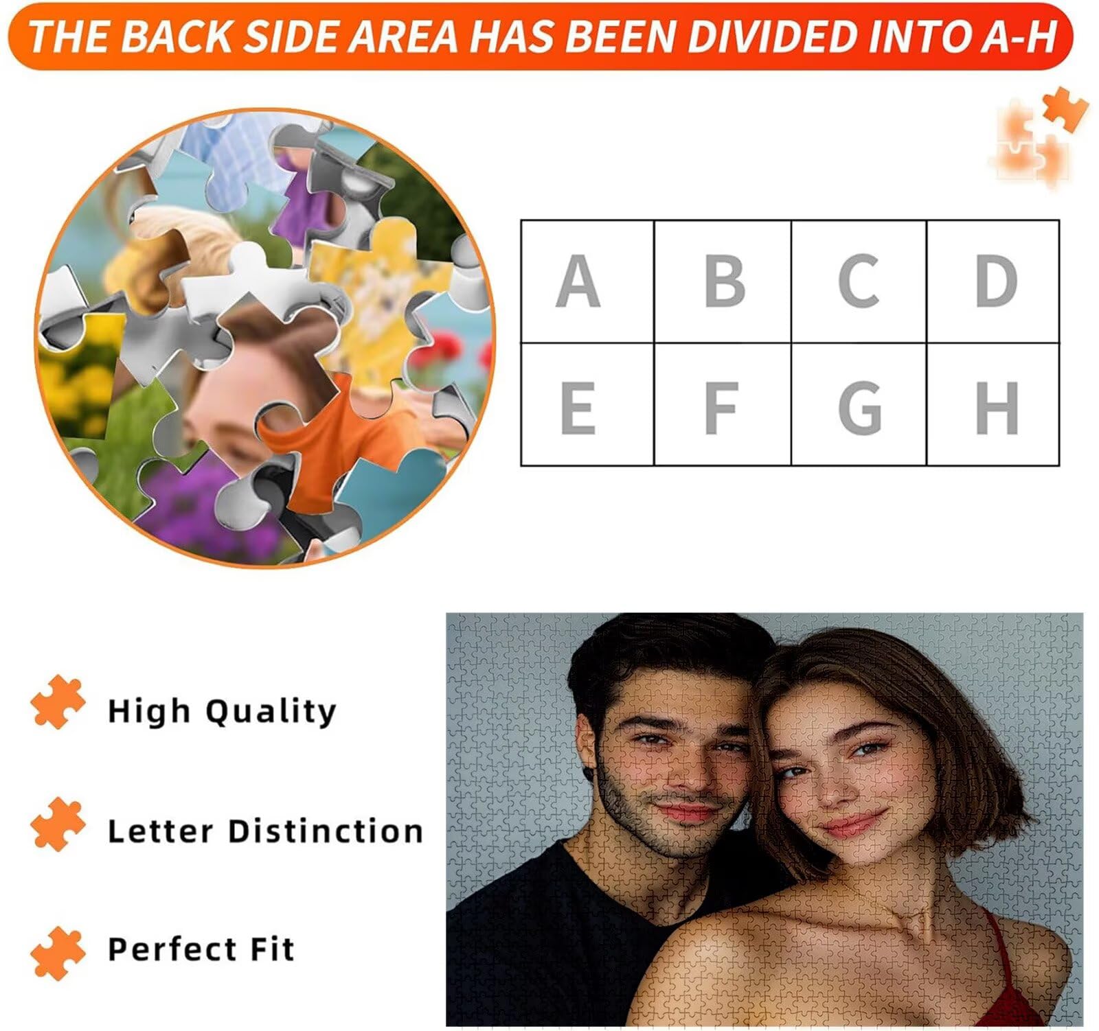 Spersonalizowane puzzle, niestandardowe drewniane puzzle fotograficzne