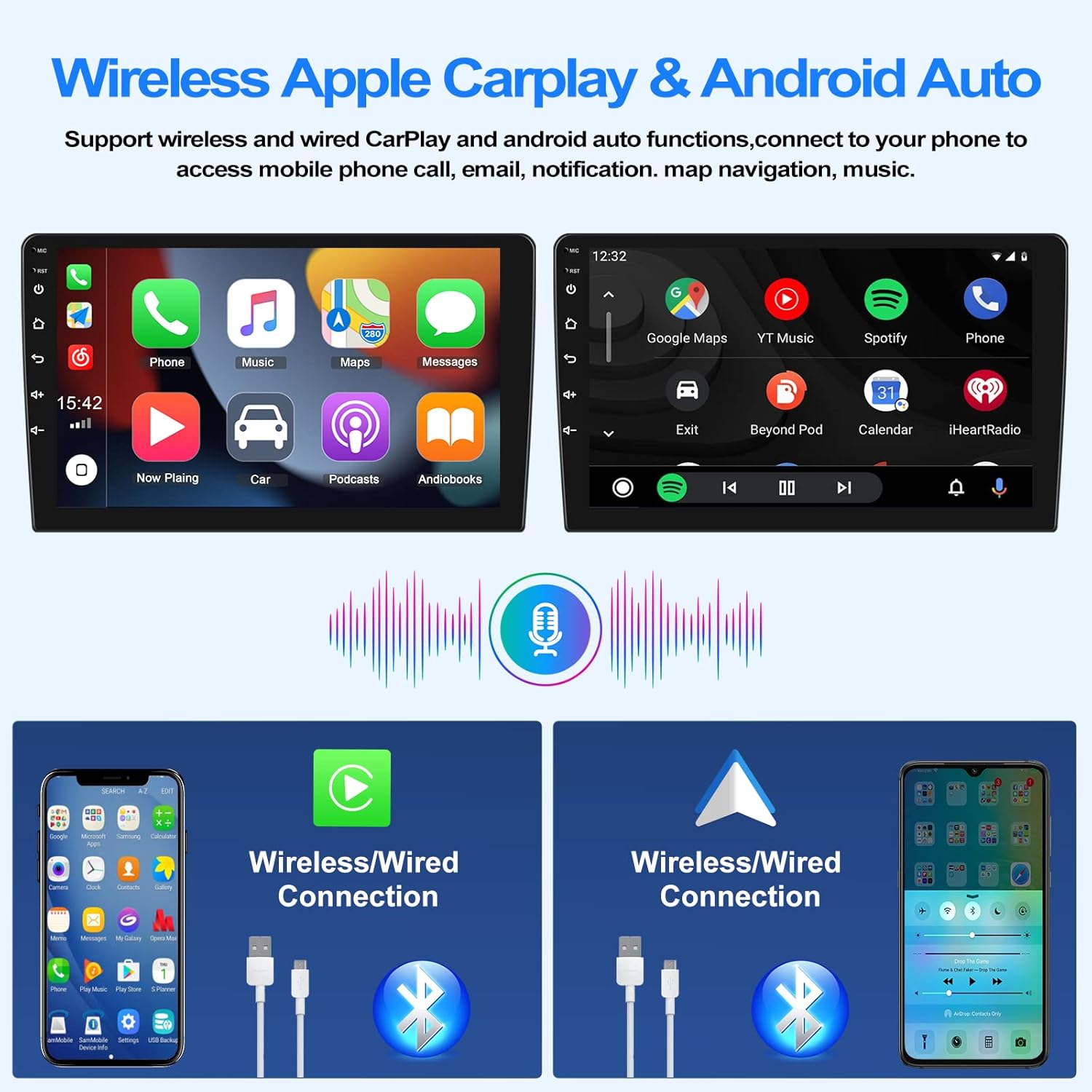 android 11 car stereo for ford escapekuga 2007 2012mazda tribute 2007 2012 with wireless carplay android auto 9 %e2%80%99%e2%80%99 touch screen ca