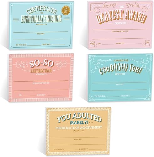 Miniatura 7 de Certificado de logro motivacional, bloc de notas adhesivas de relleno  bloc de notas adhesivas de reconocimiento reposicionable de 6 x 4 pulgadas,