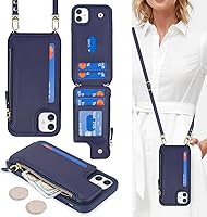 Vista 227 de Cavor for iPhone 11 Wallet Case with Card Slots Holder,Premium PU Leather Kickstand Feature Case [Wrist Strap] Double Magnetic Clasp Shockproof Flip