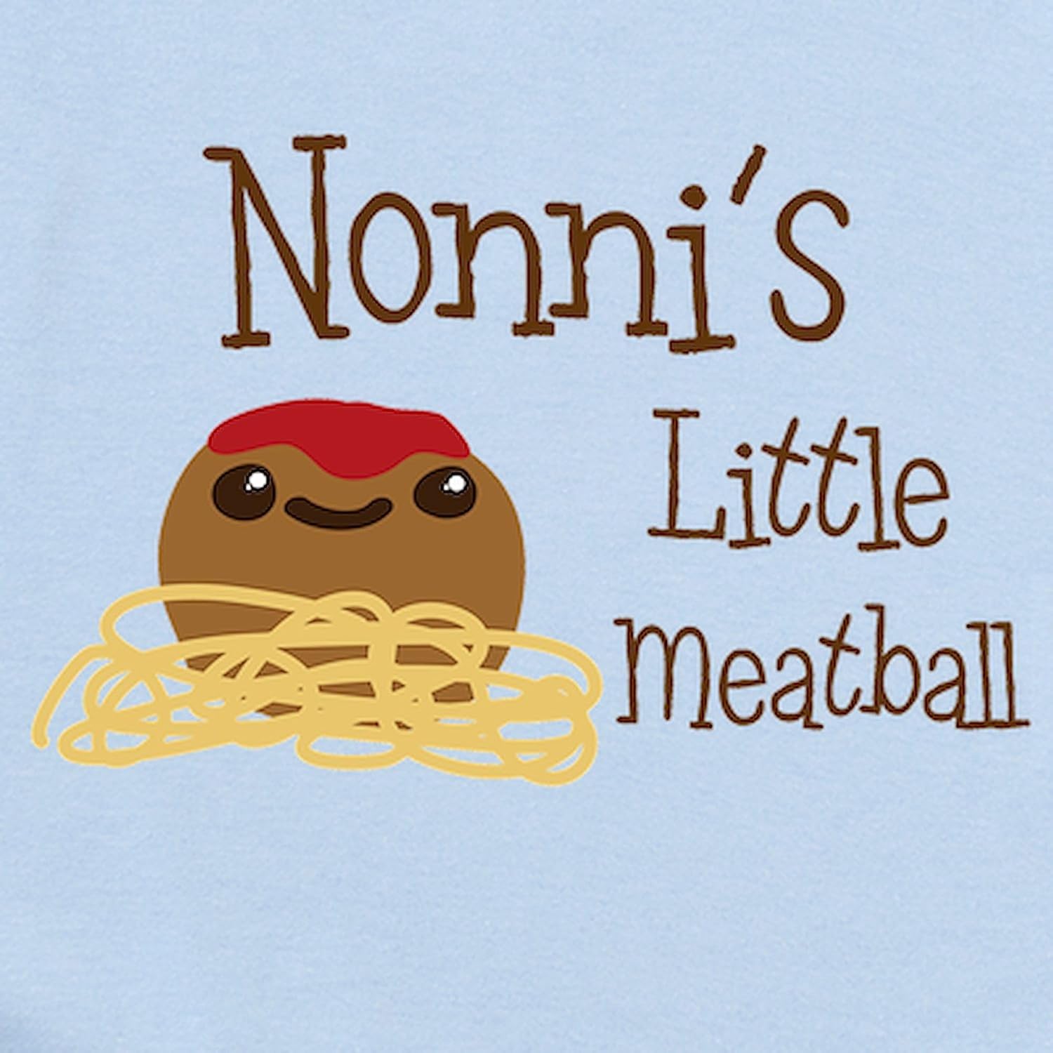 CafePress Nonni's Little Meatball Body Suit Cute Infant Bodysuit Baby Romper