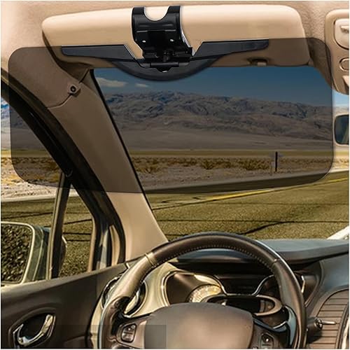 Extensor de visera solar, lente de PC HD resistente al desgaste, antipolarizadoantirreflejo, extensor de visera ajustable para automóvil, gafas de