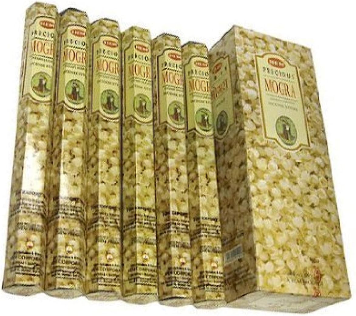 Incense Box - (6 pack = 120 sticks) (Precious Mogra)