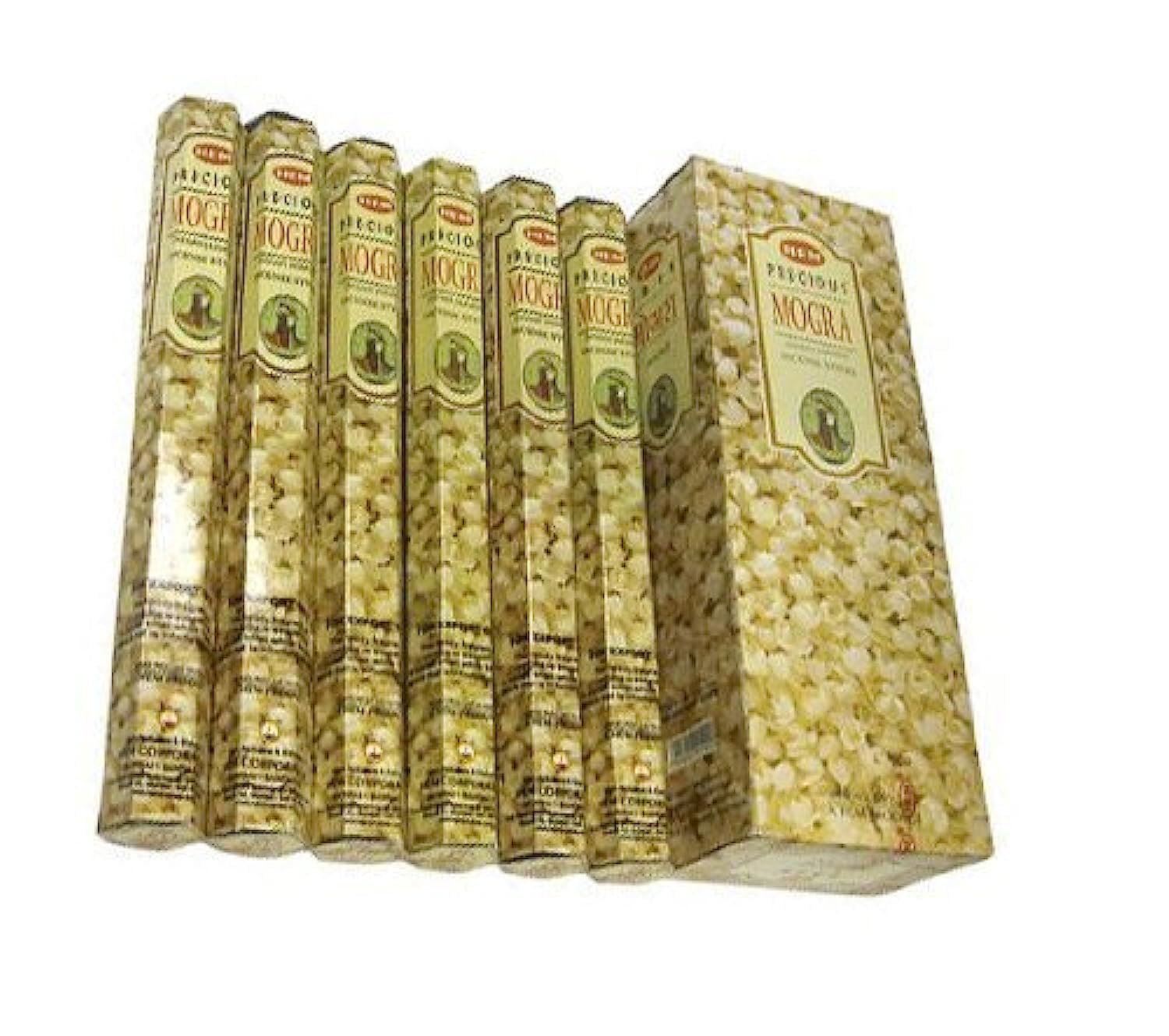 Incense Box - (6 pack = 120 sticks) (Precious Mogra)