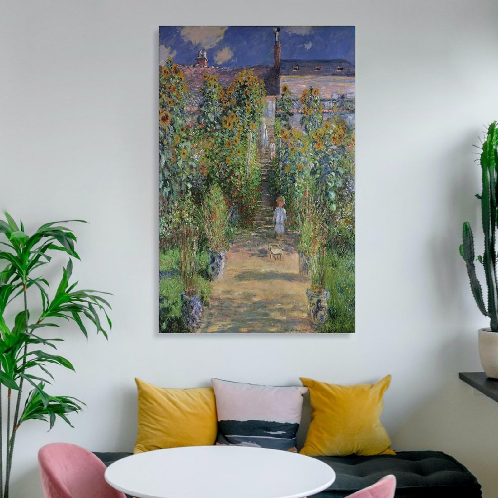 Amazon.co.jp: Claude Monetクロード・モネ《ヴェトゥイユの画家の庭