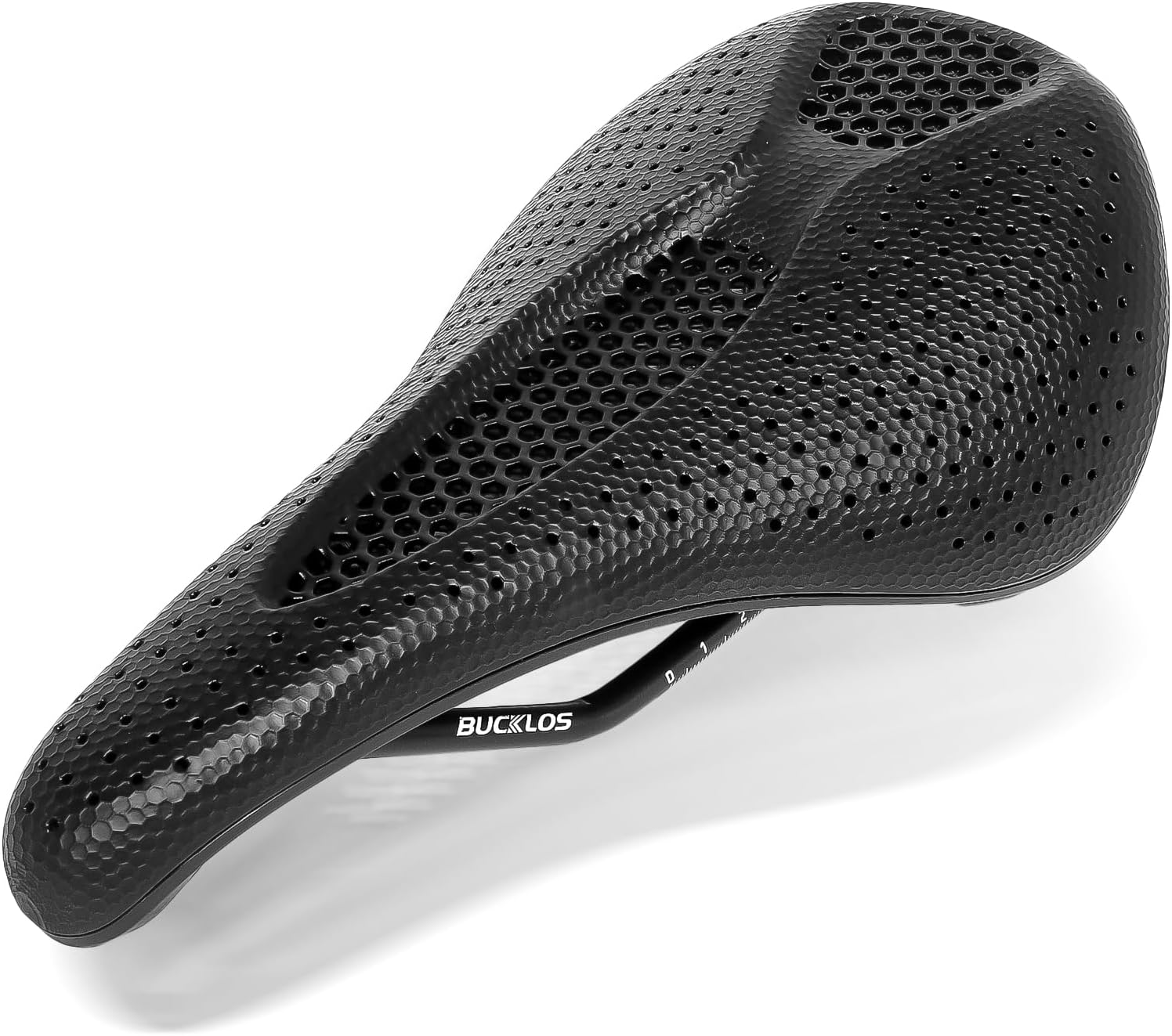 BUCKLOS 3D Printed Bike Saddle - Bicycle Nylon 143 155 mm Bike Seat for Road Bike Mountain Bike Cycling - MTB Gravel Bike Men Women Comfortable Saddles