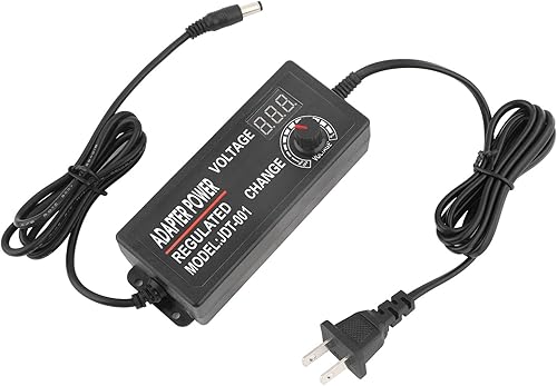 Adaptador de corriente AC/DC ajustable 3-12V/4-24V/9-24V Pantalla LED, adaptador de corriente universal antiinterferencias 3v/9v/12v/24v fuente de