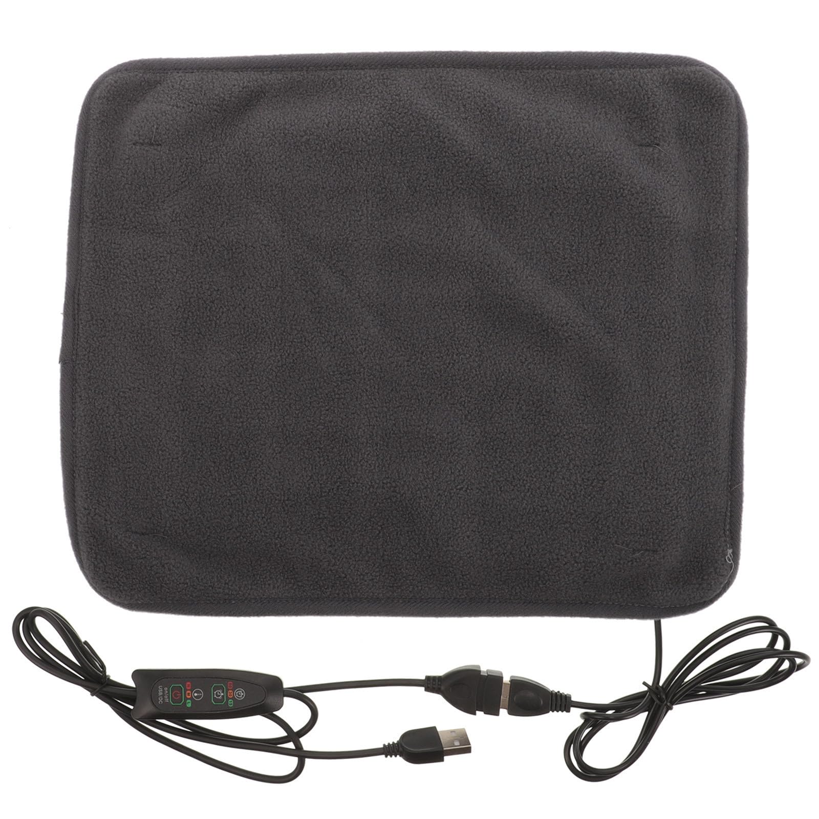 Tapis Chauffant pour Petits Chiens et Chats en Polyester Réglage de Température USB, Couverture Chauffante Auto-chauffante pour Animaux Domestiques