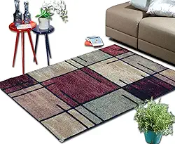 Tapete Andino Geométrico V Retangular Polipropileno (100x150) Marinho