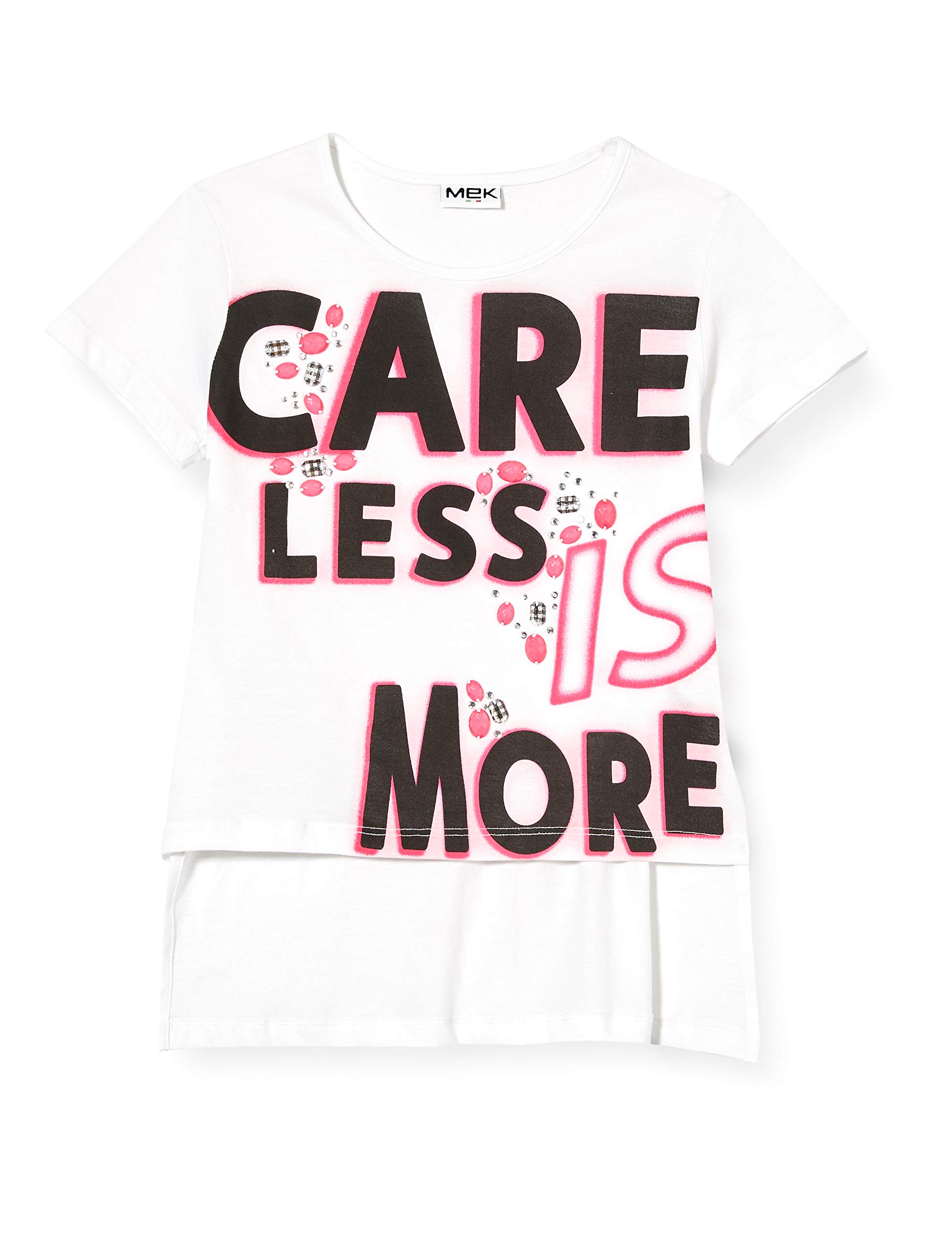 Mek Girl's T-Shirt M/m Jersey Leggero Con St.+APPL. Kniited Tank Top Not Applicable, White (Off White 01 900), 152 (Manufacturer Size: 12A)