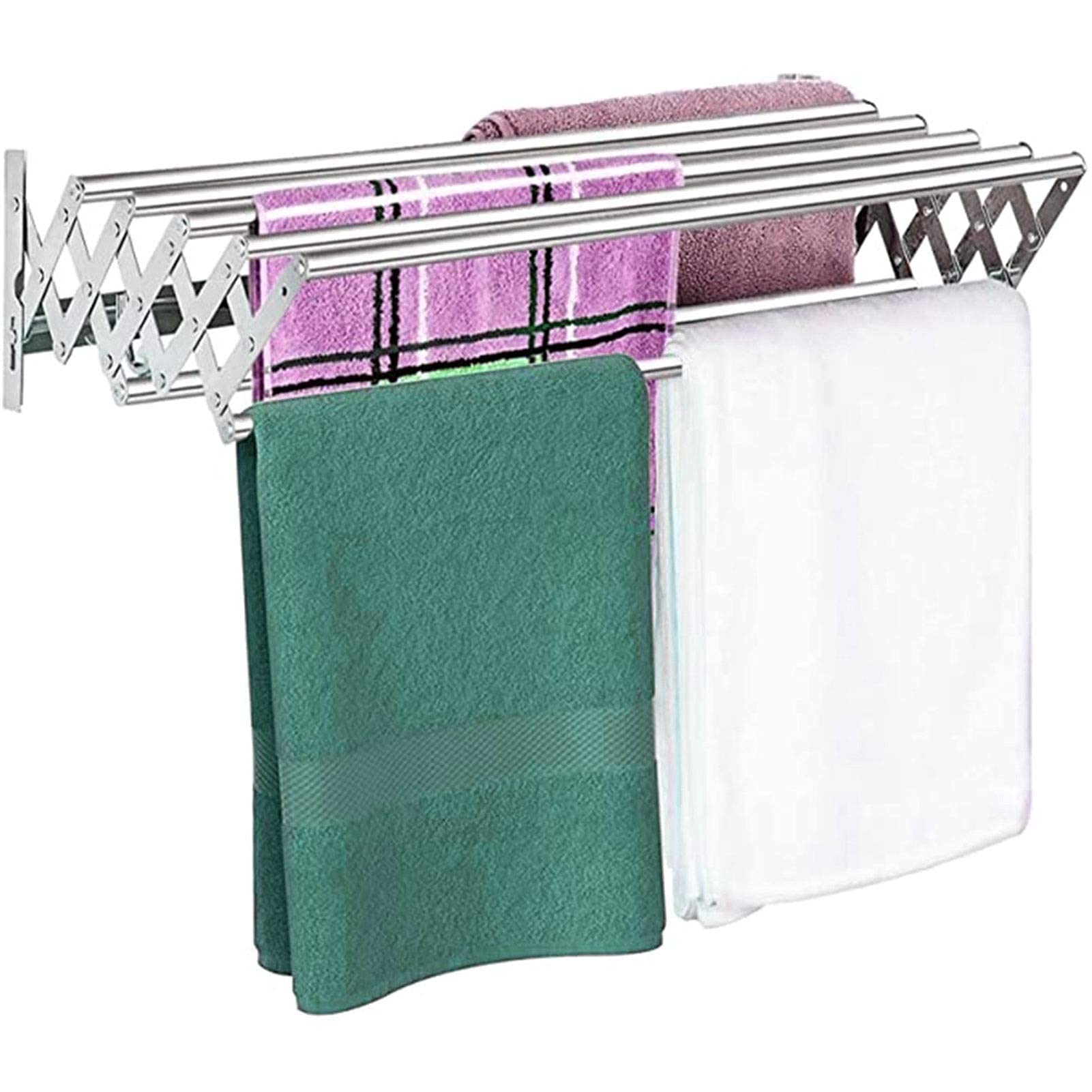 Danya B Accordion Clothes Drying Rack, Retractable, Wall , 58 OFF