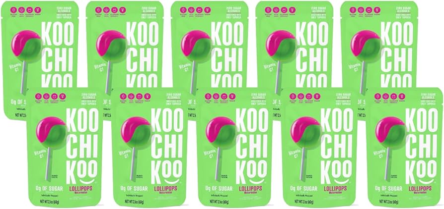 Amazon.com : Koochikoo Sugar Free Organic Lollipops with Vitamin C