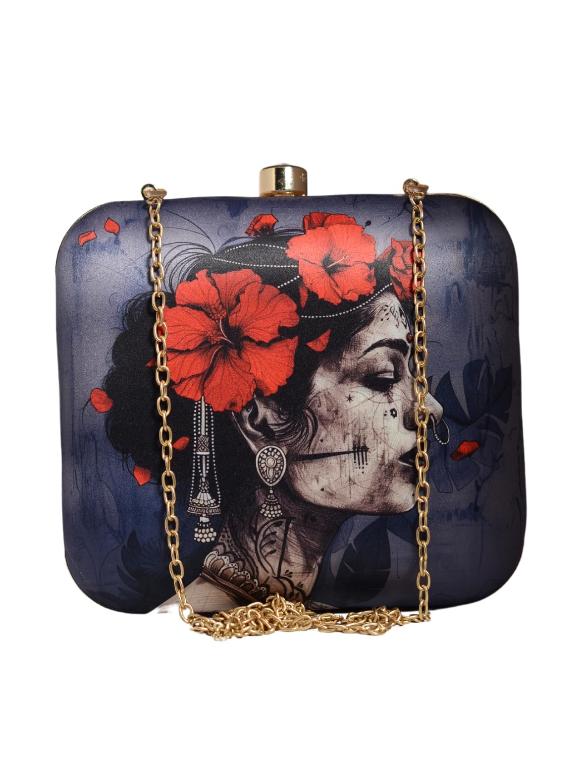 Artklim Portrait of Indian Women Printed Clutch (Purple) (B0D2N8F1BR) Amazon Price History, Amazon Price Tracker