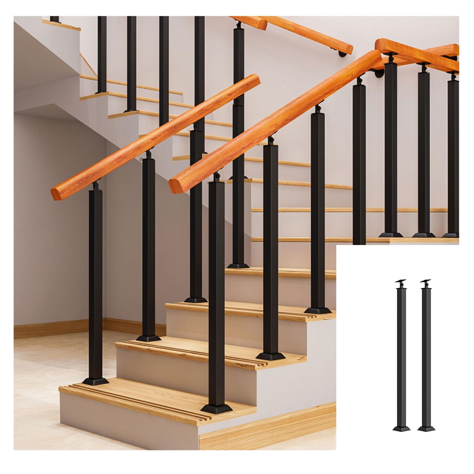 Poteaux de balustre pour rampe d'escalier inclinable à 270° : la solution pour angles difficiles - 8