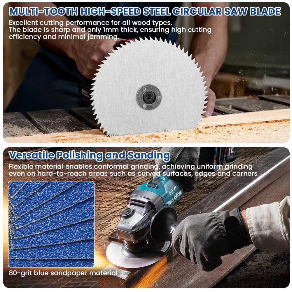 Juego de 15 discos de corte universales 76mm para amoladora angular, metal, madera, azulejos