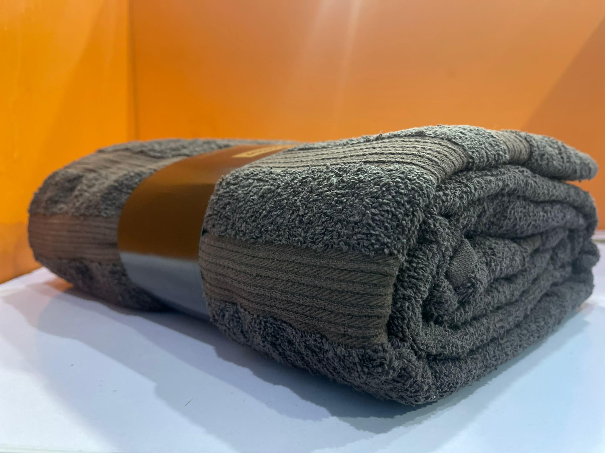 TEXTILESY Extra Large Super Bath Sheets (150 x 200 cm-600GSM) Massive/Huge/Mega Towels 100% Rich Cotton XXXL Towels Highly Absorbent Body Warp Beach Towel (Charcoal Grey) - Image 3