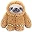 Winsterch Cute Sloth Stuffed Animal Toy,Small Plush Sloth Tedy Bear Stuffed Animal Toys for Kids Birthday Gift Baby Doll (Brown,15.7 Inches)