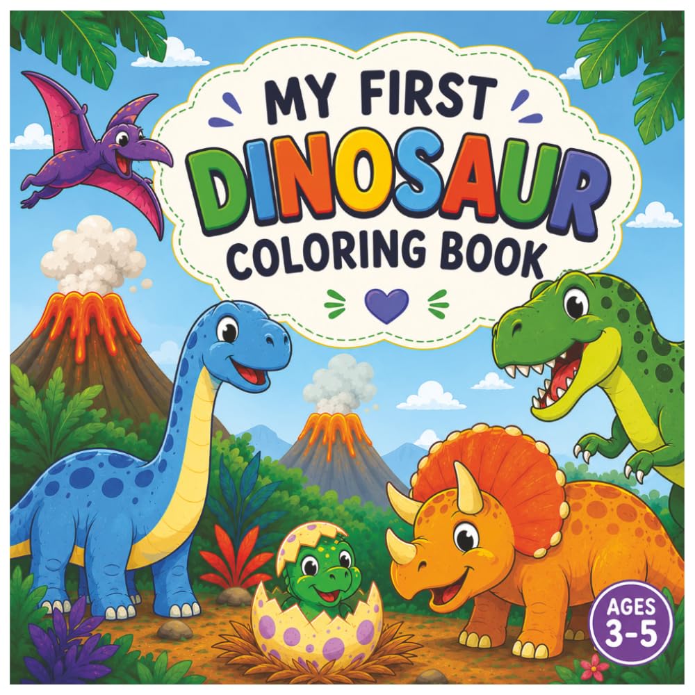 My First Dinosaur Coloring Book