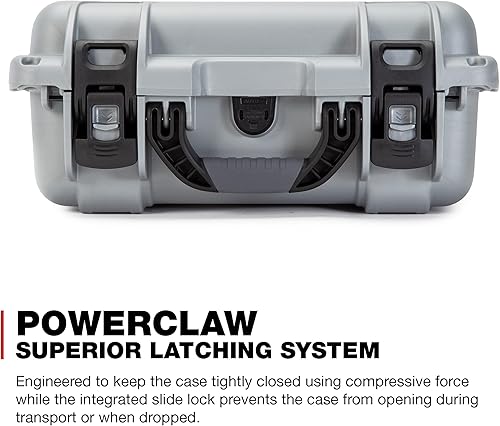 Miniatura 5 de Nanuk Funda rígida impermeable 915 con inserto personalizado para DJI Mini 3, paquete Fly More y control remoto RC-N1 o RC, color plateado