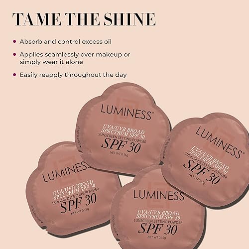 Miniatura 4 de LUMINESS Paquetes de polvo fijador de protección solar, SPF 30, paquete de 18  Protección UVAUVB de amplio espectro  No grasa y no irrita para todo