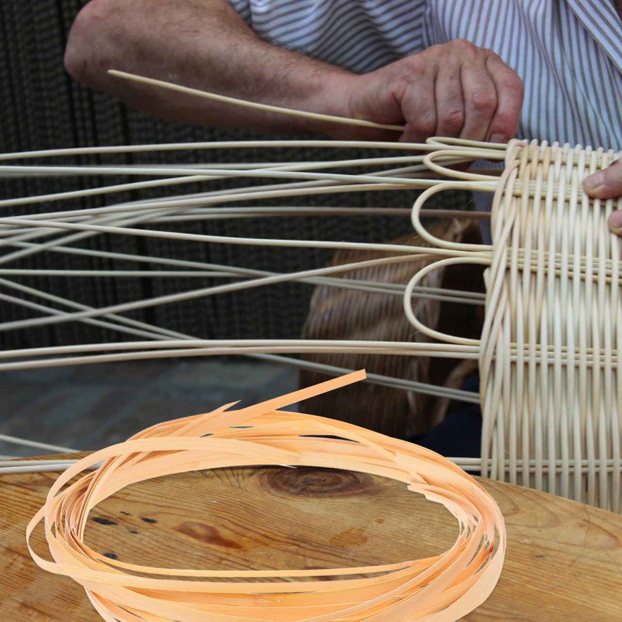 4 Rouleaux De Bandes De Rotin Pour Bricolage - Tissage Paniers Et Décorations Mariage