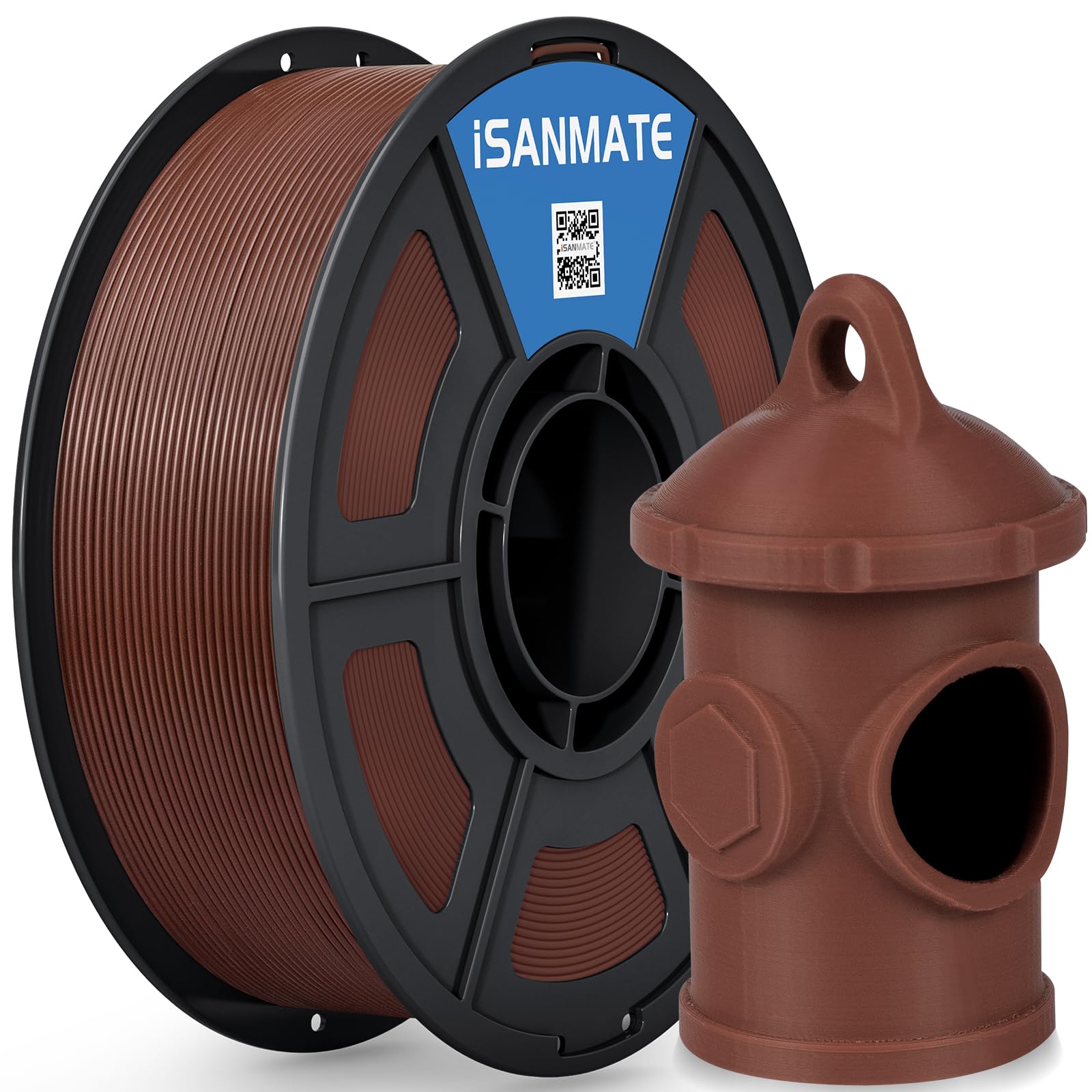 iSANMATE ASA Filament 1.75mm Brown 1KG, UV & Weather Resistant 3D Printer Filament Perfect for Outdoor Functional Parts, Dimensional Accuracy +/-