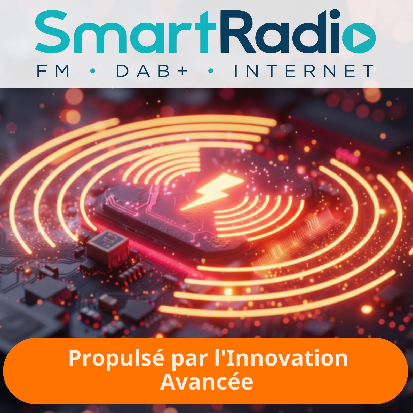 Radio Internet DAB/DAB+ WiFi avec Bluetooth FM Double Alarme Cuisine Noir