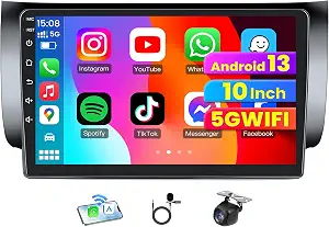 10" Android 12 Car Radio Stereo for Nissan Sentra (2013–2017) with Wireless CarPlay & Backup Camera