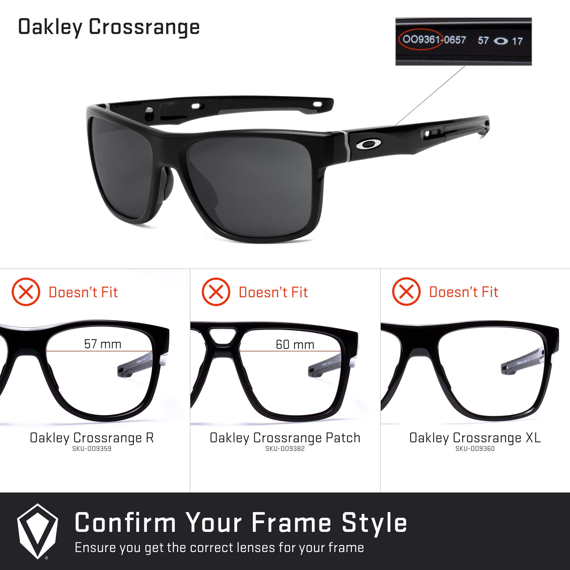REVANT Lenti di ricambio compatibili con Oakley Crossrange LB OO9371