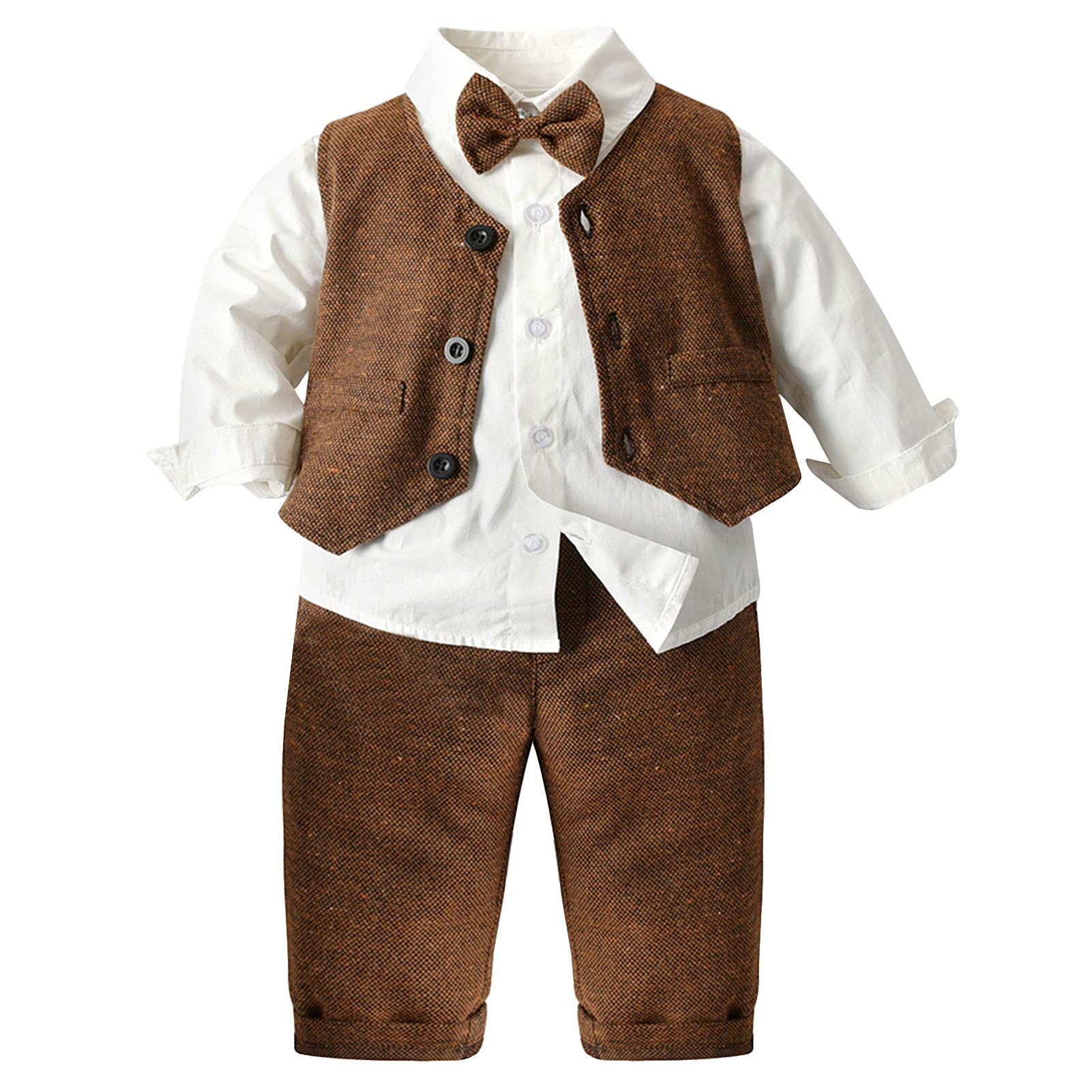 Baby Jungen Anzüge Gentleman Sakkos Kleinkinder Taufe Hochzeit Weihnachten Kinder Smoking Bekleidungsset