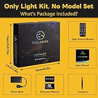 Vista 2 de Kyglaring Kit de luces compatible con Lego 10358 (sin luz de modelo), accesorios de iluminación LED de control remoto compatibles